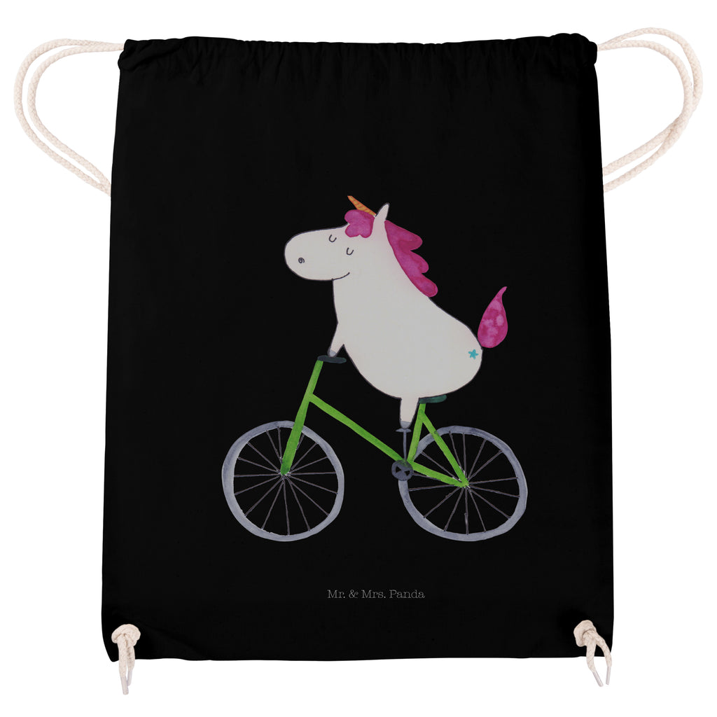 Sportbeutel Einhorn Radfahrer Turnbeutel, Beutel, Sporttasche, Tasche, Stoffbeutel, Einhorn, Einhörner, Einhorn Deko, Pegasus, Unicorn, Radfahren, Radfahrer, Rad, Bike, Feenstaub, Konfetti, Luxusproblem, Kummer, Liebeskummer