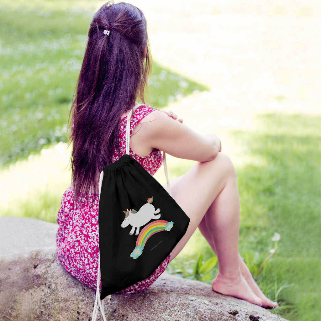 Sportbeutel Einhorn Regenbogen Turnbeutel, Beutel, Sporttasche, Tasche, Stoffbeutel, Einhorn, Einhörner, Einhorn Deko, Pegasus, Unicorn, Regenbogen, Glitzer, Einhornpower, Erwachsenwerden, Einhornautobahn