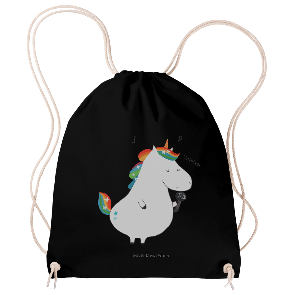 Sportbeutel Einhorn Sänger Turnbeutel, Beutel, Sporttasche, Tasche, Stoffbeutel, Einhorn, Einhörner, Einhorn Deko, Pegasus, Unicorn, Glitzer, Konfetti, Party, Geburtstag, Feier, Fest, Disco, Sängerin, Sänger, Freundin