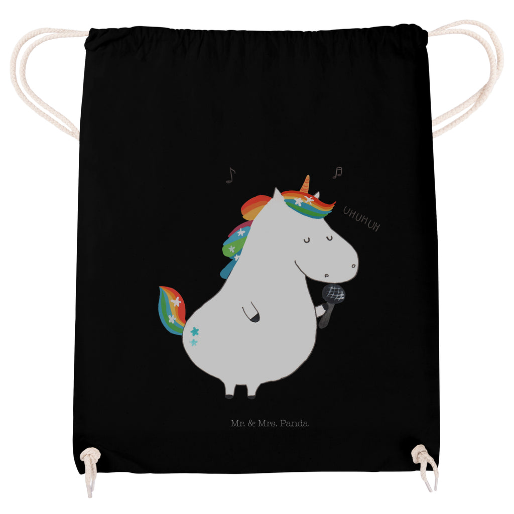 Sportbeutel Einhorn Sänger Turnbeutel, Beutel, Sporttasche, Tasche, Stoffbeutel, Einhorn, Einhörner, Einhorn Deko, Pegasus, Unicorn, Glitzer, Konfetti, Party, Geburtstag, Feier, Fest, Disco, Sängerin, Sänger, Freundin
