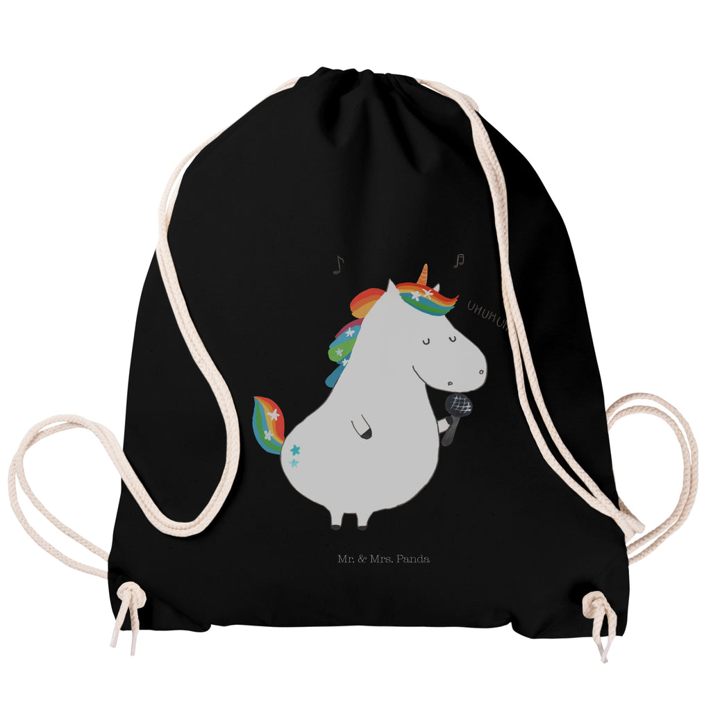 Sportbeutel Einhorn Sänger Turnbeutel, Beutel, Sporttasche, Tasche, Stoffbeutel, Einhorn, Einhörner, Einhorn Deko, Pegasus, Unicorn, Glitzer, Konfetti, Party, Geburtstag, Feier, Fest, Disco, Sängerin, Sänger, Freundin
