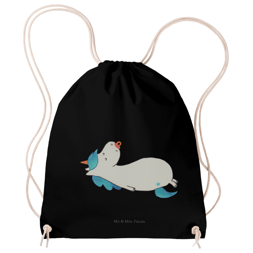 Sportbeutel Einhorn Schnullie Turnbeutel, Beutel, Sporttasche, Tasche, Stoffbeutel, Einhorn, Einhörner, Einhorn Deko, Pegasus, Unicorn, Baby, Kleinkind, Geburt, Geburtstag, Säugling, Schnuller, Geschenk Geburt, Mutter, Mama