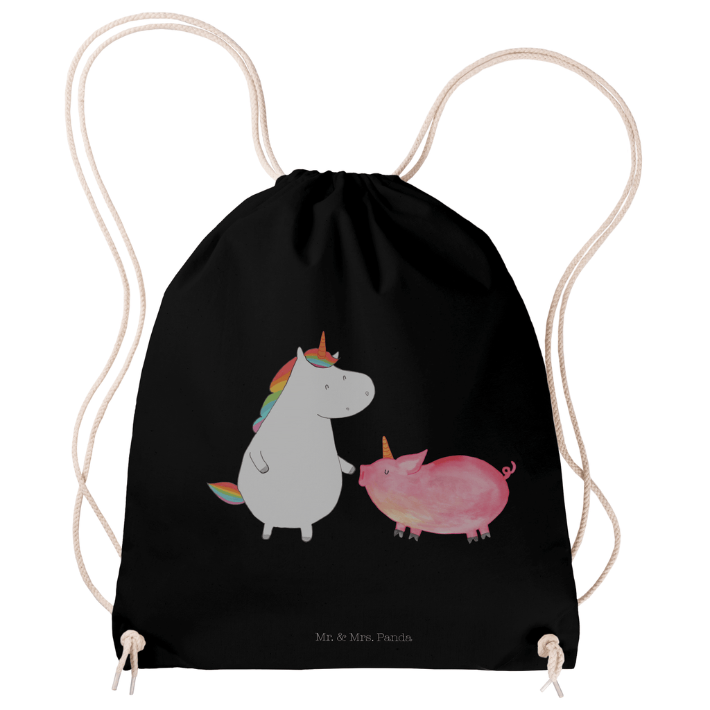 Sportbeutel Einhorn + Schweinhorn Turnbeutel, Beutel, Sporttasche, Tasche, Stoffbeutel, Einhorn, Einhörner, Einhorn Deko, Pegasus, Unicorn, Freundschaft, Schweinhorn, Schwein, Freundin, Schweinchen
