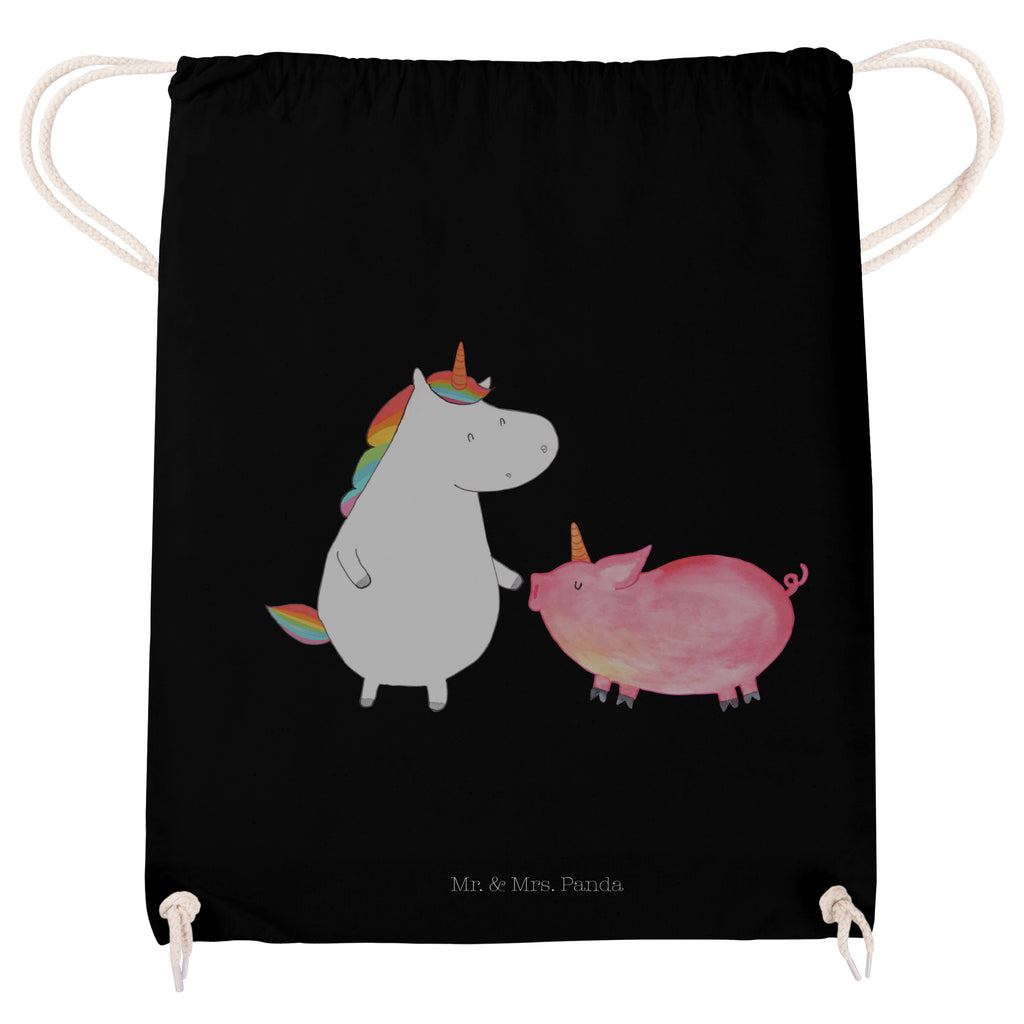 Sportbeutel Einhorn + Schweinhorn Turnbeutel, Beutel, Sporttasche, Tasche, Stoffbeutel, Einhorn, Einhörner, Einhorn Deko, Pegasus, Unicorn, Freundschaft, Schweinhorn, Schwein, Freundin, Schweinchen