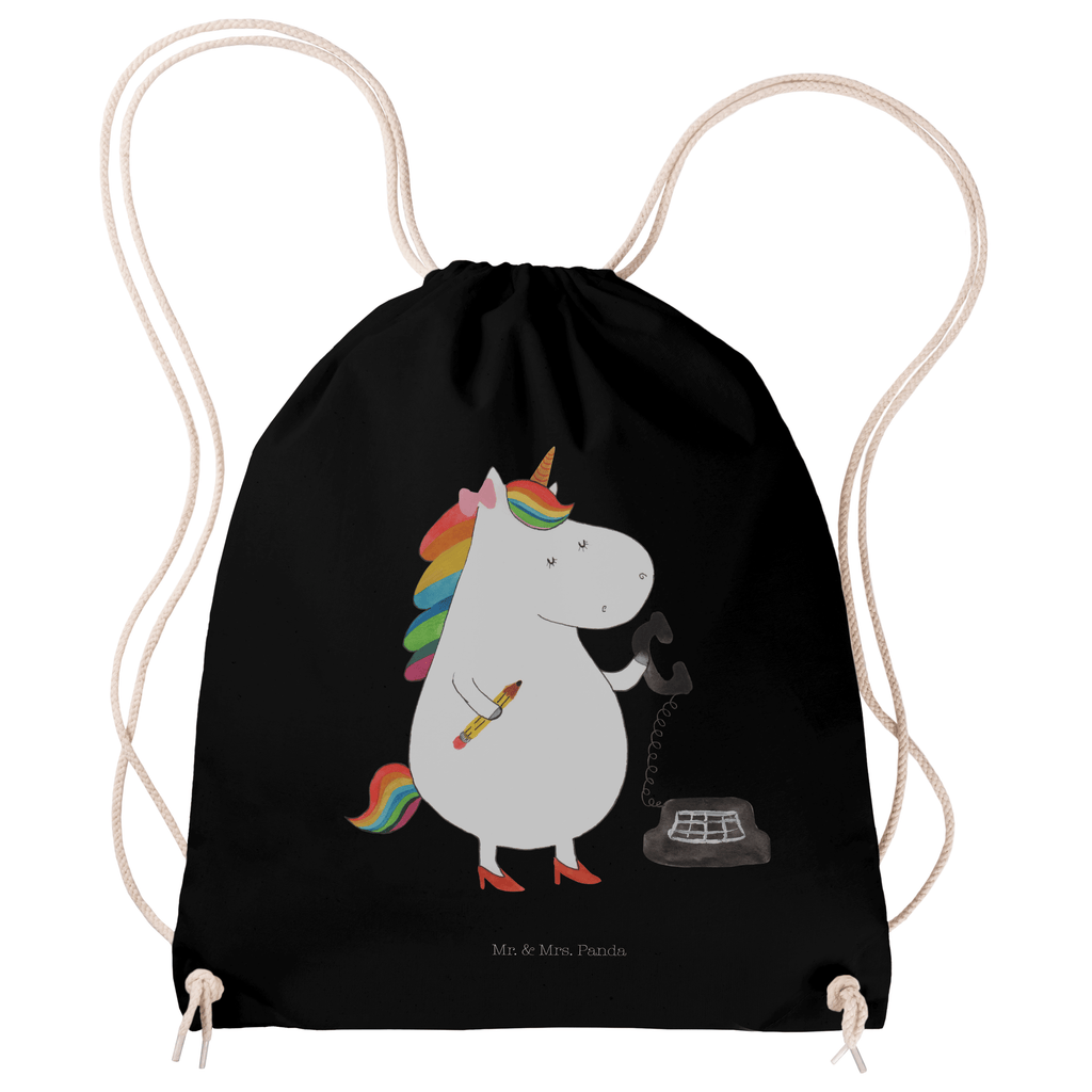 Sportbeutel Einhorn Sekretärin Turnbeutel, Beutel, Sporttasche, Tasche, Stoffbeutel, Einhorn, Einhörner, Einhorn Deko, Pegasus, Unicorn, Sekretärin, Büro, Rechtsanwältin, Rechtsanwaltsgehilfin, Steuerbüro, Steuerkanzlei, Bürokraft, Bürohilfe