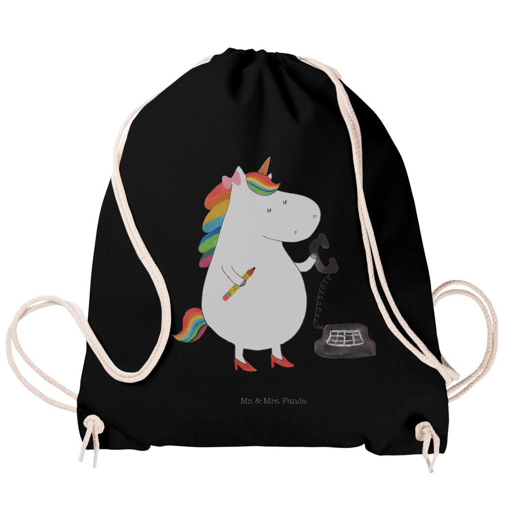 Sportbeutel Einhorn Sekretärin Turnbeutel, Beutel, Sporttasche, Tasche, Stoffbeutel, Einhorn, Einhörner, Einhorn Deko, Pegasus, Unicorn, Sekretärin, Büro, Rechtsanwältin, Rechtsanwaltsgehilfin, Steuerbüro, Steuerkanzlei, Bürokraft, Bürohilfe
