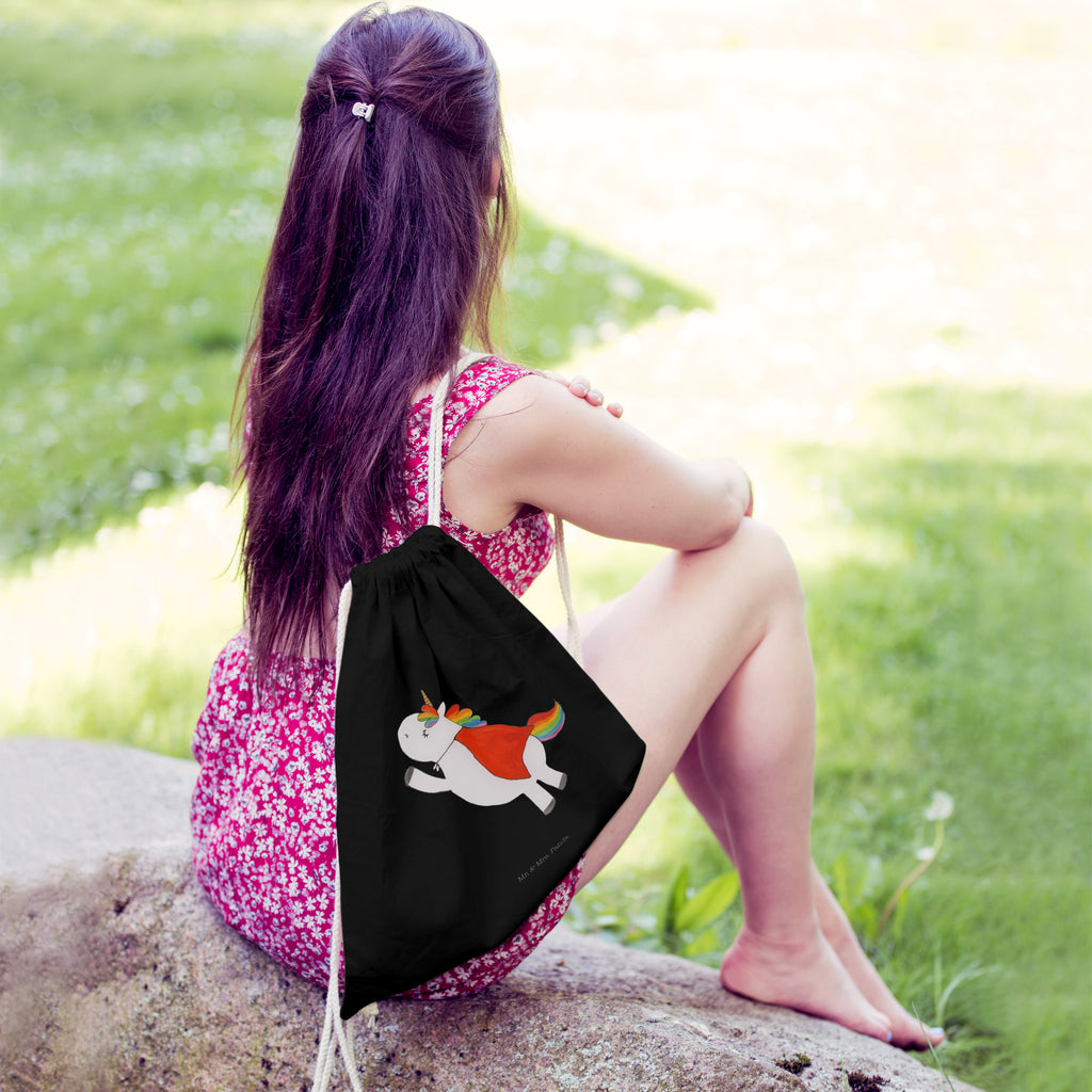 Sportbeutel Einhorn Super Turnbeutel, Beutel, Sporttasche, Tasche, Stoffbeutel, Einhorn, Einhörner, Einhorn Deko, Pegasus, Unicorn, Traummann, Superheld, Held, Freundin, Geschenk, Girl, Mädchen