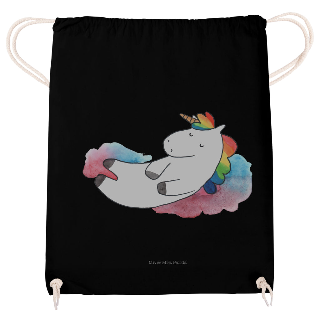 Sportbeutel Einhorn Wolke 7 Turnbeutel, Beutel, Sporttasche, Tasche, Stoffbeutel, Einhorn, Einhörner, Einhorn Deko, Pegasus, Unicorn, verliebt, Menschen, witzig, lustig, Geschenk, Glaube, Realität, Lächeln