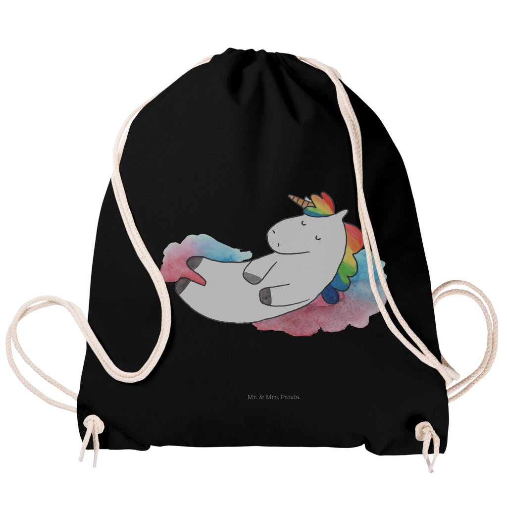 Sportbeutel Einhorn Wolke 7 Turnbeutel, Beutel, Sporttasche, Tasche, Stoffbeutel, Einhorn, Einhörner, Einhorn Deko, Pegasus, Unicorn, verliebt, Menschen, witzig, lustig, Geschenk, Glaube, Realität, Lächeln