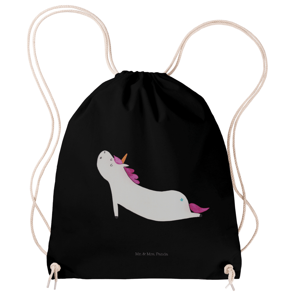 Sportbeutel Einhorn Yoga Turnbeutel, Beutel, Sporttasche, Tasche, Stoffbeutel, Einhorn, Einhörner, Einhorn Deko, Pegasus, Unicorn, Yoga, Namaste, Achtsamkeit, Entspannung, Joga, Yogamatte, Sport, lustig, witzig, süß