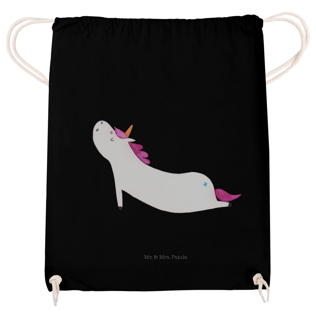 Sportbeutel Einhorn Yoga Turnbeutel, Beutel, Sporttasche, Tasche, Stoffbeutel, Einhorn, Einhörner, Einhorn Deko, Pegasus, Unicorn, Yoga, Namaste, Achtsamkeit, Entspannung, Joga, Yogamatte, Sport, lustig, witzig, süß