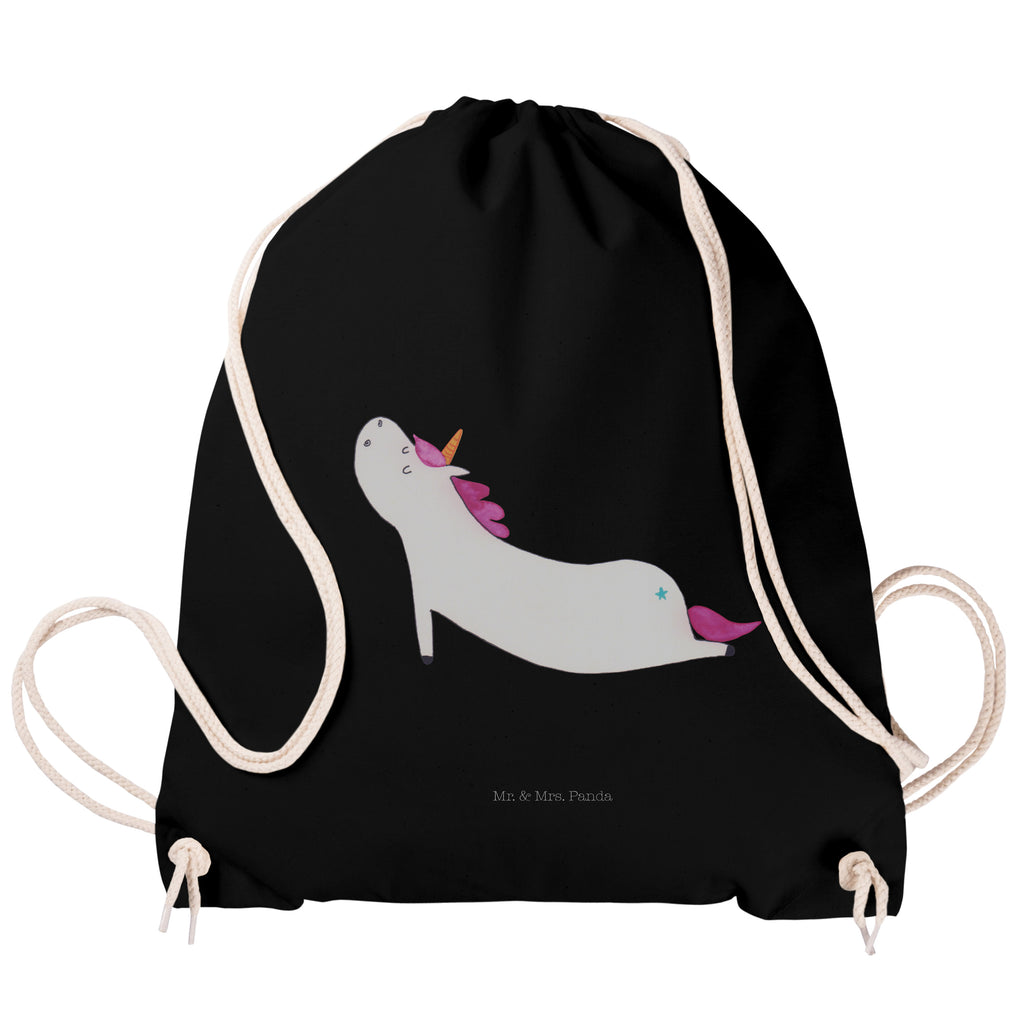 Sportbeutel Einhorn Yoga Turnbeutel, Beutel, Sporttasche, Tasche, Stoffbeutel, Einhorn, Einhörner, Einhorn Deko, Pegasus, Unicorn, Yoga, Namaste, Achtsamkeit, Entspannung, Joga, Yogamatte, Sport, lustig, witzig, süß