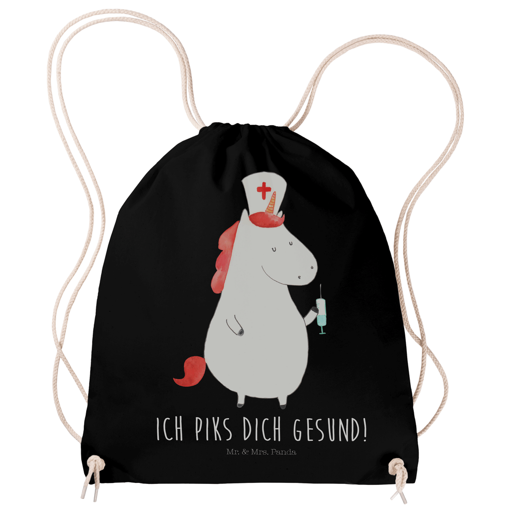 Sportbeutel Einhorn Krankenschwester Turnbeutel, Beutel, Sporttasche, Tasche, Stoffbeutel, Einhorn, Einhörner, Einhorn Deko, Pegasus, Unicorn, Krankenschwester Geschenk, Krankenpfleger Geschenk, Krankenpflegerin, Krankenschwester Dankeschön, Krankenhaus, Ärztin Geschenk