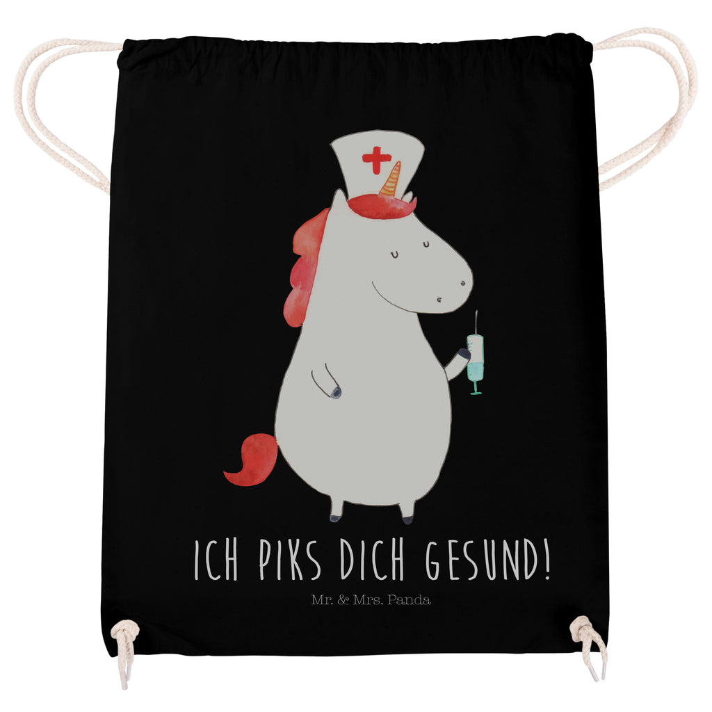 Sportbeutel Einhorn Krankenschwester Turnbeutel, Beutel, Sporttasche, Tasche, Stoffbeutel, Einhorn, Einhörner, Einhorn Deko, Pegasus, Unicorn, Krankenschwester Geschenk, Krankenpfleger Geschenk, Krankenpflegerin, Krankenschwester Dankeschön, Krankenhaus, Ärztin Geschenk