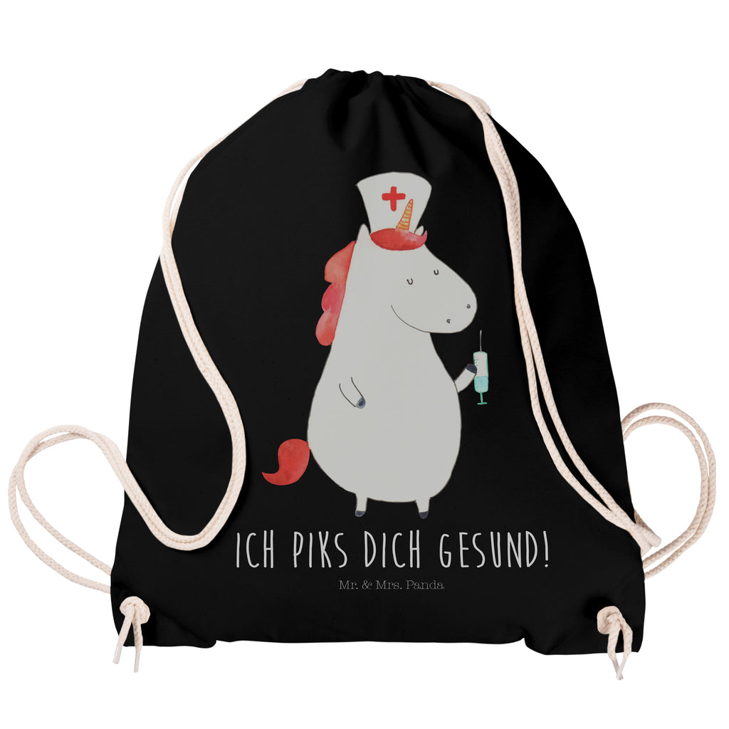 Sportbeutel Einhorn Krankenschwester Turnbeutel, Beutel, Sporttasche, Tasche, Stoffbeutel, Einhorn, Einhörner, Einhorn Deko, Pegasus, Unicorn, Krankenschwester Geschenk, Krankenpfleger Geschenk, Krankenpflegerin, Krankenschwester Dankeschön, Krankenhaus, Ärztin Geschenk