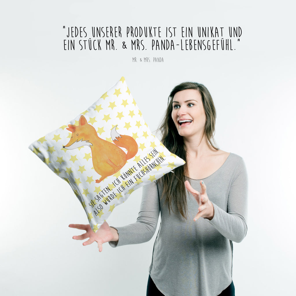 40x40 Kissen Fuchshörnchen Kissenhülle, Kopfkissen, Sofakissen, Dekokissen, Motivkissen, Einhorn, Einhörner, Einhorn Deko, Pegasus, Unicorn, Fuchs, Unicorns, Fuchshörnchen, Fuchshorn, Foxycorn, Füchse