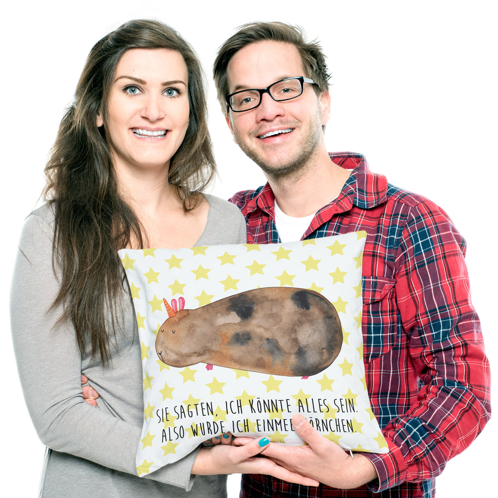 40x40 Kissen Meerhörnchen Kissenhülle, Kopfkissen, Sofakissen, Dekokissen, Motivkissen, Einhorn, Einhörner, Einhorn Deko, Pegasus, Unicorn, Meerhörnchen, Meericorn, Meerschwein, Meerschweinchen