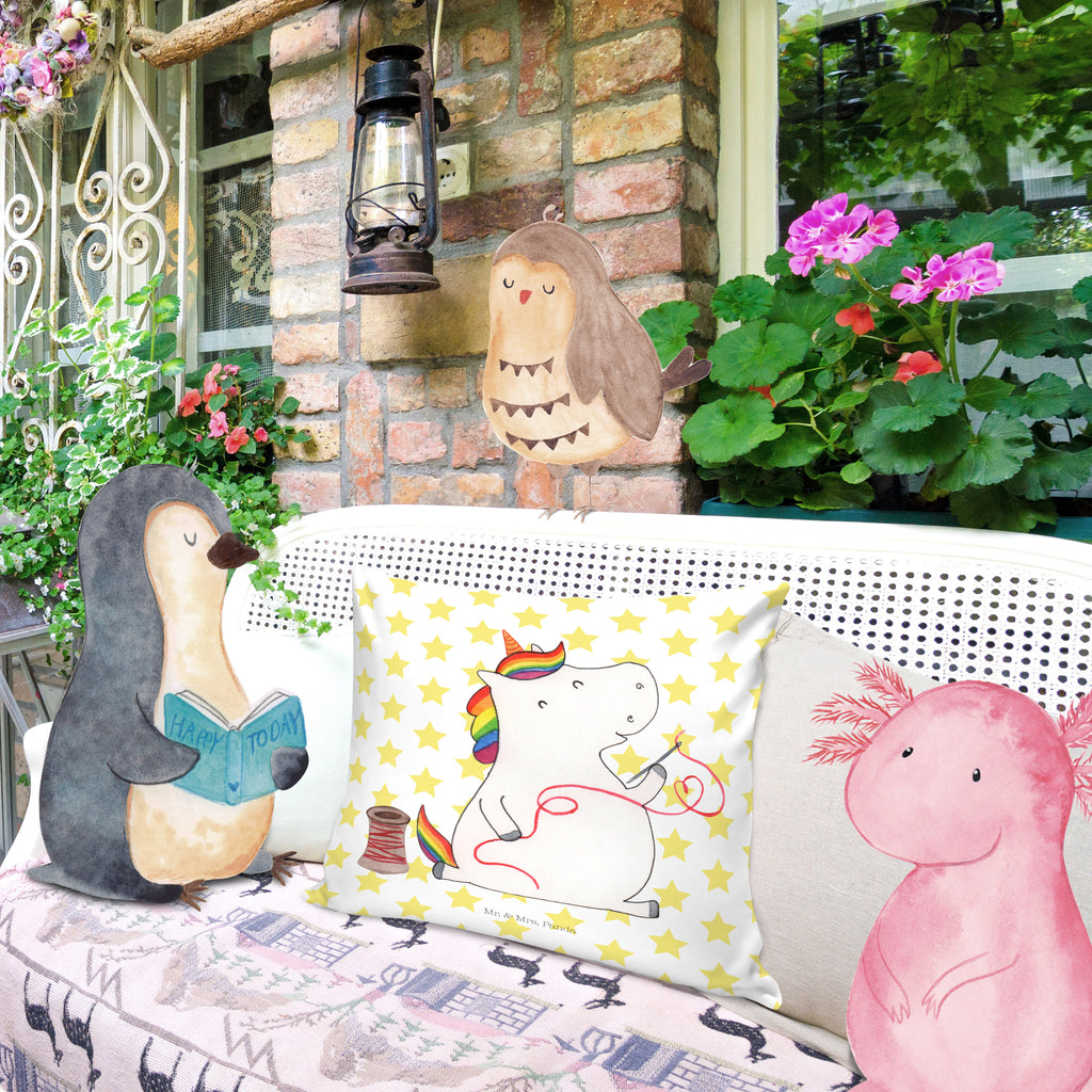 40x40 Kissen Einhorn Näherin Kissenhülle, Kopfkissen, Sofakissen, Dekokissen, Motivkissen, Einhorn, Einhörner, Einhorn Deko, Pegasus, Unicorn, Näherin, nähen, Mädchen, Freundin, Häkeln, Stricken, basteln, Nähzimmer