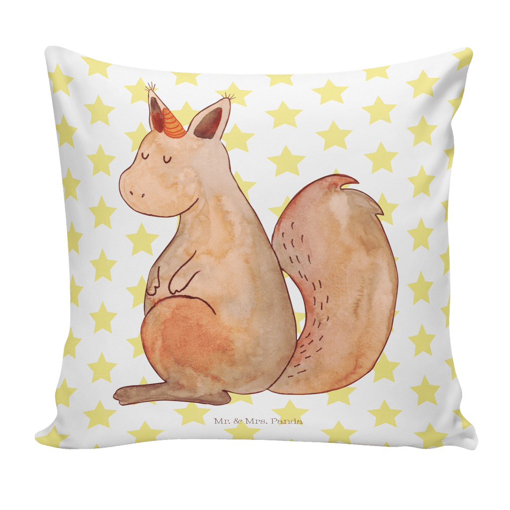 40x40 Kissen Einhörnchen Glaube Kissenhülle, Kopfkissen, Sofakissen, Dekokissen, Motivkissen, Einhorn, Einhörner, Einhorn Deko, Pegasus, Unicorn, Einhörnchen, Eichhörnchen, Eichhorn
