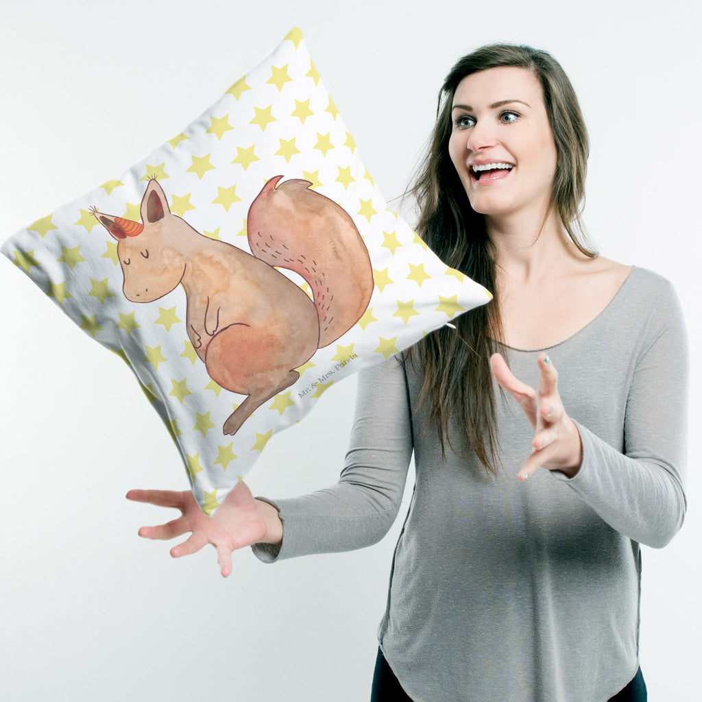 40x40 Kissen Einhörnchen Glaube Kissenhülle, Kopfkissen, Sofakissen, Dekokissen, Motivkissen, Einhorn, Einhörner, Einhorn Deko, Pegasus, Unicorn, Einhörnchen, Eichhörnchen, Eichhorn