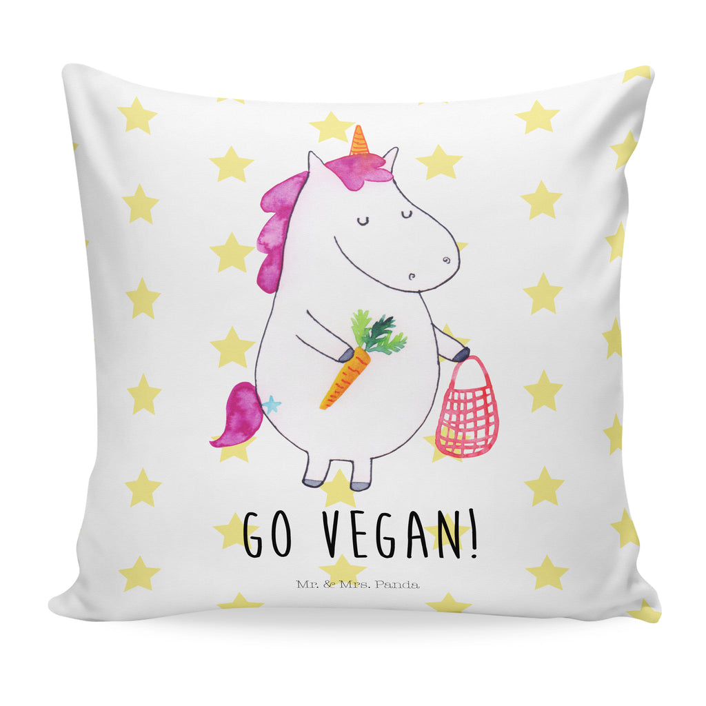 40x40 Kissen Einhorn Vegan Kissenhülle, Kopfkissen, Sofakissen, Dekokissen, Motivkissen, Einhorn, Einhörner, Einhorn Deko, Pegasus, Unicorn, vegan, Gesund leben, Vegetariar, Rohkost, Gesund essen, Veganismus, Veganer