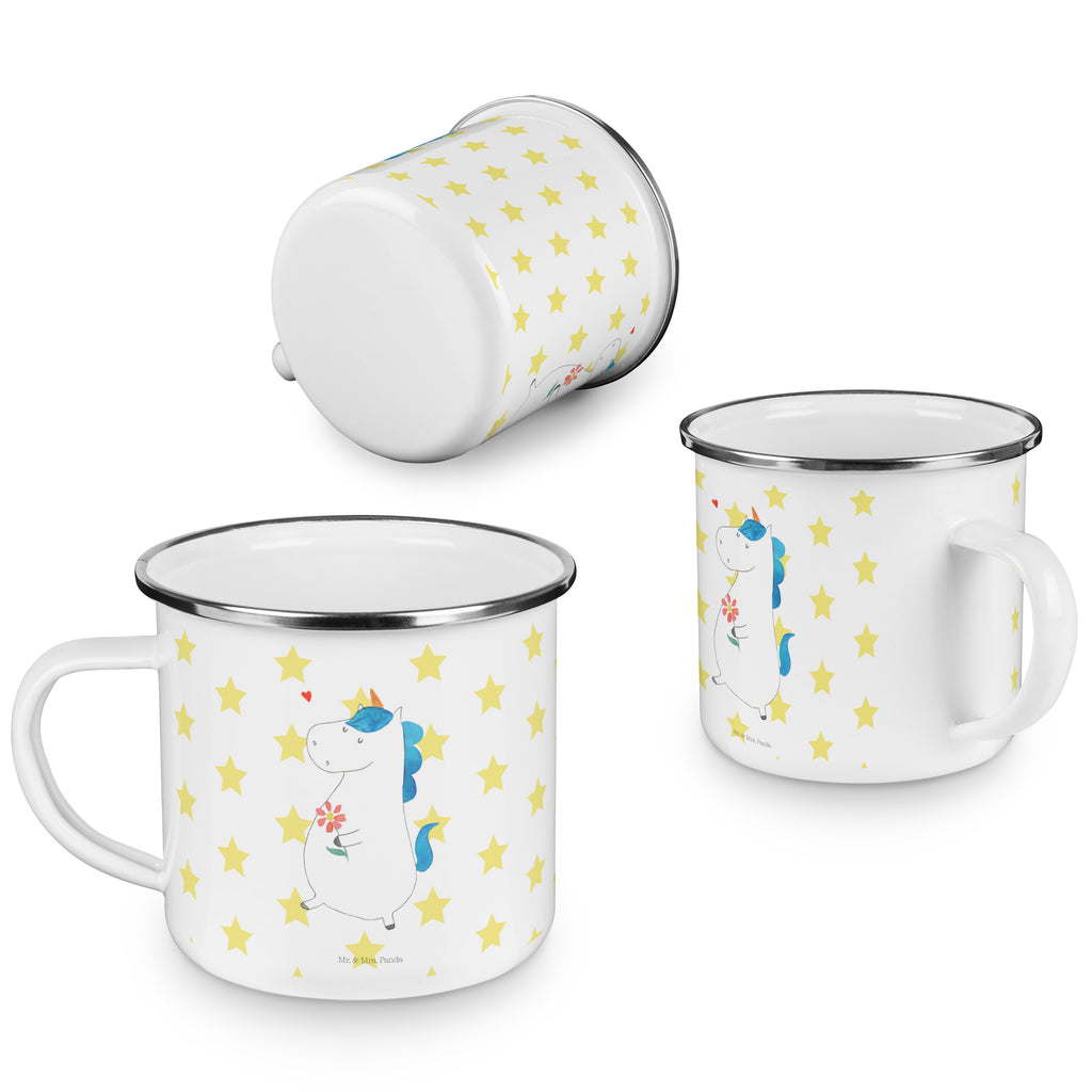 Camping Emaille Tasse Einhorn Spaziergang Campingtasse, Trinkbecher, Metalltasse, Outdoor Tasse, Emaille Trinkbecher, Blechtasse Outdoor, Emaille Campingbecher, Edelstahl Trinkbecher, Metalltasse für Camping, Kaffee Blechtasse, Camping Tasse Metall, Einhorn, Einhörner, Einhorn Deko, Pegasus, Unicorn, Glitzer, Blumen, Spaziergang, Motivation, Gute Laune, Freude, Freundin, Mutter, Schwester