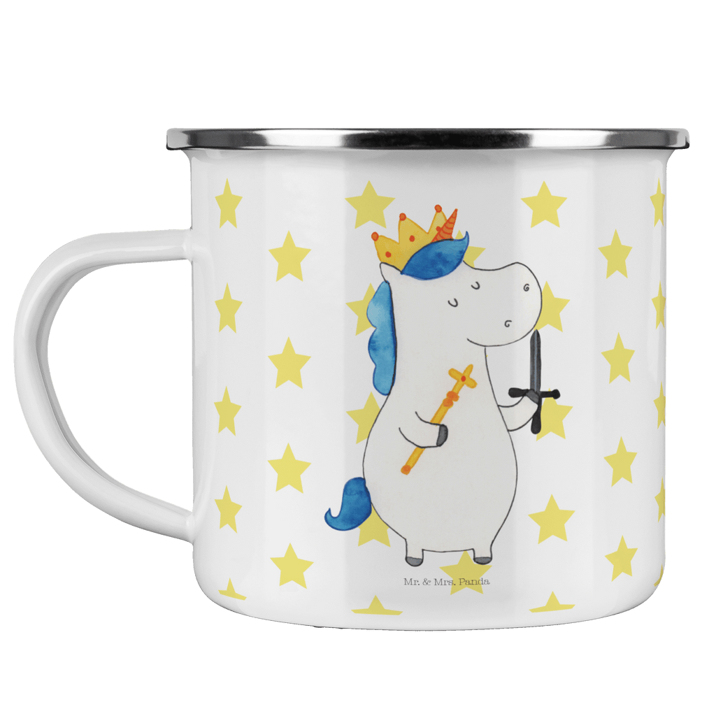 Camping Emaille Tasse Einhorn König mit Schwert Campingtasse, Trinkbecher, Metalltasse, Outdoor Tasse, Emaille Trinkbecher, Blechtasse Outdoor, Emaille Campingbecher, Edelstahl Trinkbecher, Metalltasse für Camping, Kaffee Blechtasse, Camping Tasse Metall, Einhorn, Einhörner, Einhorn Deko, Pegasus, Unicorn, König, Ritter, Mittelalter