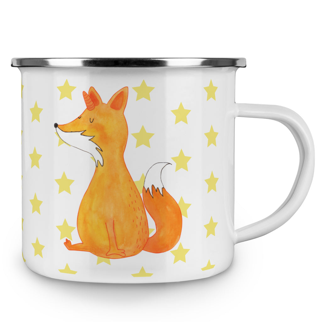 Camping Emaille Tasse Fuchshörnchen Wunsch Campingtasse, Trinkbecher, Metalltasse, Outdoor Tasse, Emaille Trinkbecher, Blechtasse Outdoor, Emaille Campingbecher, Edelstahl Trinkbecher, Metalltasse für Camping, Kaffee Blechtasse, Camping Tasse Metall, Einhorn, Einhörner, Einhorn Deko, Pegasus, Unicorn, Fuchs, Unicorns, Fuchshörnchen, Fuchshorn, Foxycorn, Füchse