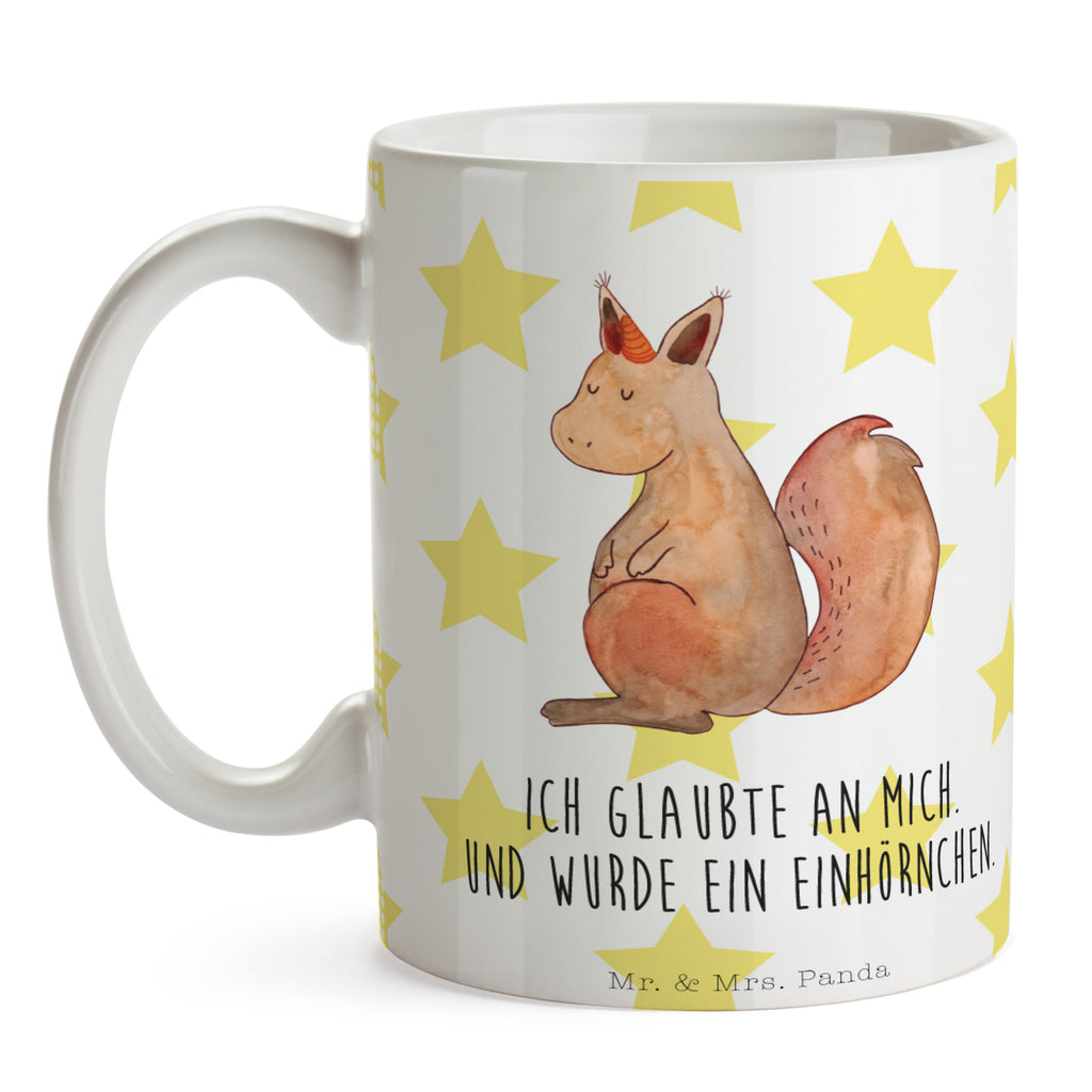 Tasse Einhörnchen Glaube Einhorn, Einhörner, Einhörnchen, Eichhörnchen, Eichhorn Becher, Kaffeetasse, Kaffeebecher, Tee, Frühstück, Büro  Einhorn, Einhörner, Einhorn Deko, Pegasus, Unicorn