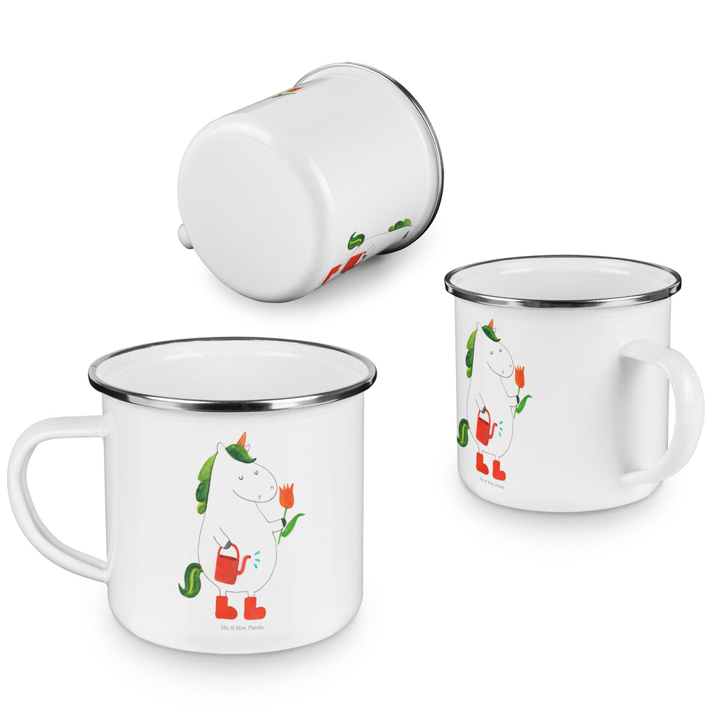 Camping Emaille Tasse Einhorn Gärtner Campingtasse, Trinkbecher, Metalltasse, Outdoor Tasse, Emaille Trinkbecher, Blechtasse Outdoor, Emaille Campingbecher, Edelstahl Trinkbecher, Metalltasse für Camping, Kaffee Blechtasse, Camping Tasse Metall, Einhorn, Einhörner, Einhorn Deko, Pegasus, Unicorn, Luftballon, Gießkanne, Giesskanne, Lebenslust, Freude, Blume, Freundin, Garten, Stiefel