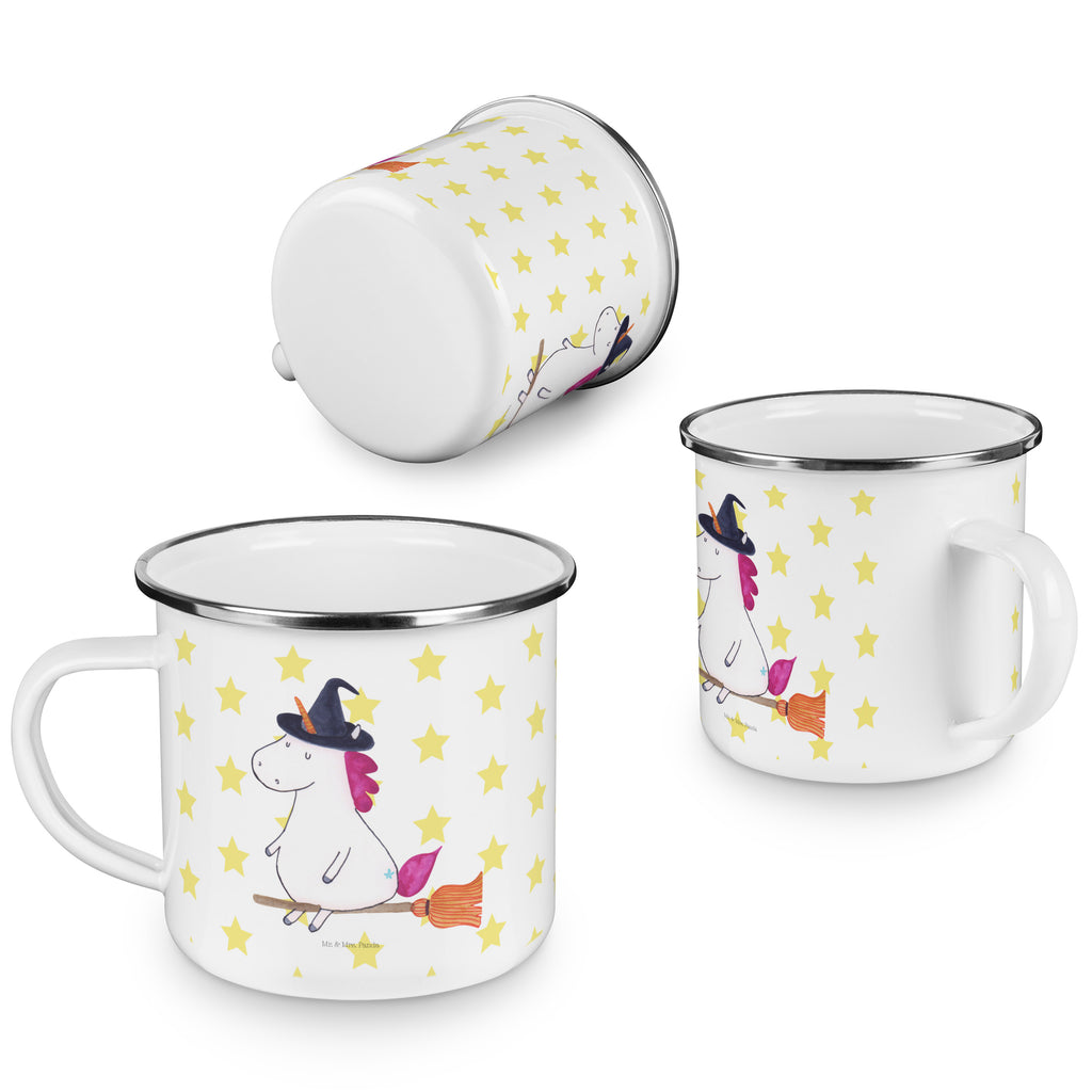 Camping Emaille Tasse Einhorn Hexe Campingtasse, Trinkbecher, Metalltasse, Outdoor Tasse, Emaille Trinkbecher, Blechtasse Outdoor, Emaille Campingbecher, Edelstahl Trinkbecher, Metalltasse für Camping, Kaffee Blechtasse, Camping Tasse Metall, Einhorn, Einhörner, Einhorn Deko, Pegasus, Unicorn, Frau, Ehefrau, Hexe, Teufel, Engel, Verrückte, Freundin, Leben, Zicke