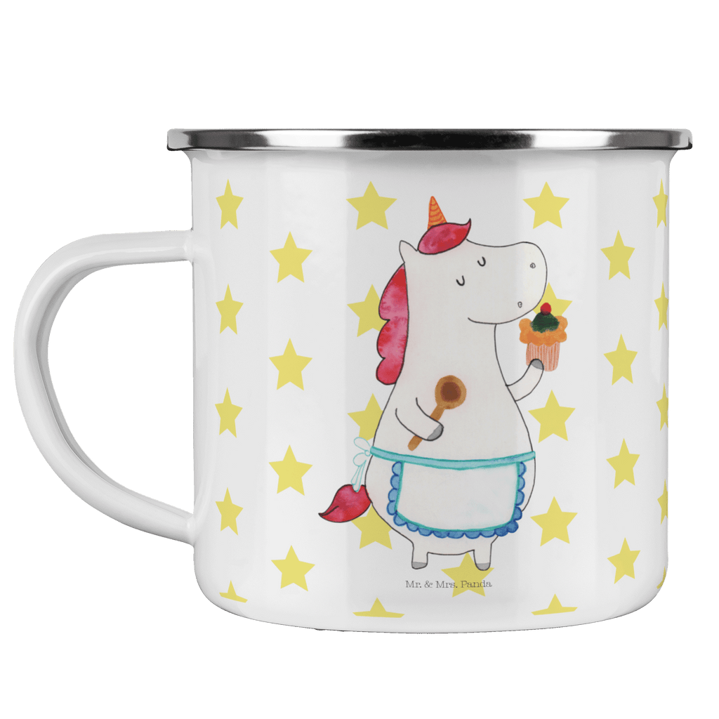Camping Emaille Tasse Einhorn Küchenfee Campingtasse, Trinkbecher, Metalltasse, Outdoor Tasse, Emaille Trinkbecher, Blechtasse Outdoor, Emaille Campingbecher, Edelstahl Trinkbecher, Metalltasse für Camping, Kaffee Blechtasse, Camping Tasse Metall, Einhorn, Einhörner, Einhorn Deko, Pegasus, Unicorn, backen, Muffin, Motivation, Träumer, träumen, Bäckerin, Hobbykoch, Koch, Torte, Kuchen