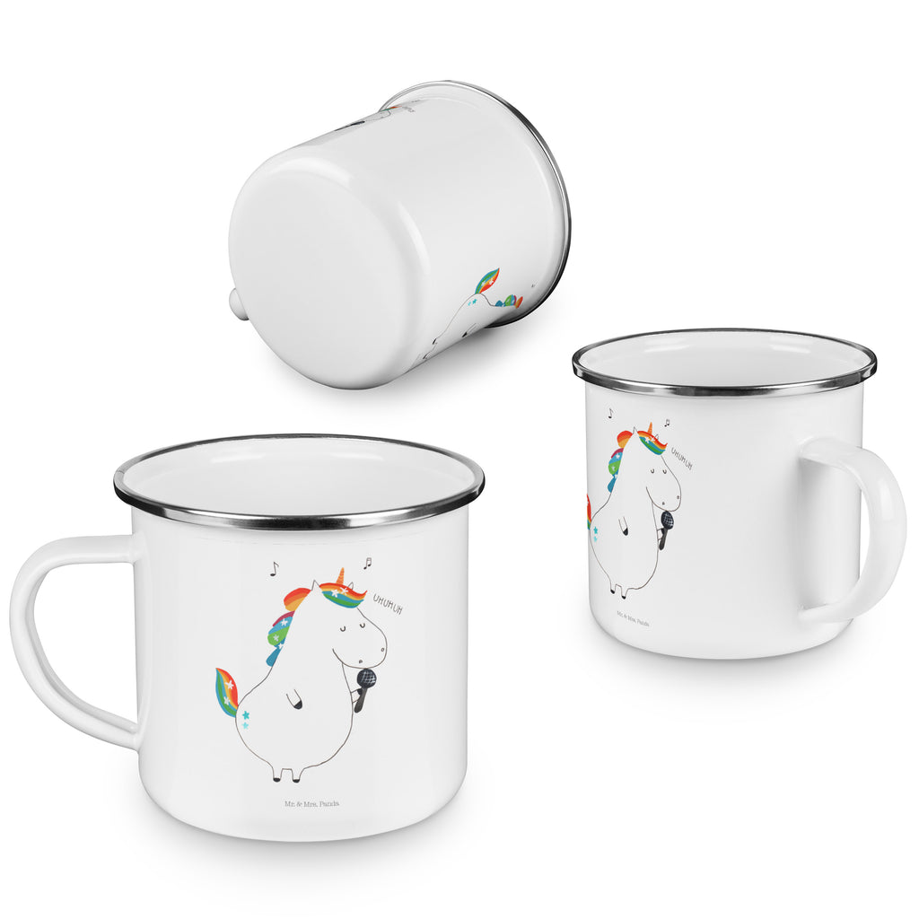 Camping Emaille Tasse Einhorn Sänger Campingtasse, Trinkbecher, Metalltasse, Outdoor Tasse, Emaille Trinkbecher, Blechtasse Outdoor, Emaille Campingbecher, Edelstahl Trinkbecher, Metalltasse für Camping, Kaffee Blechtasse, Camping Tasse Metall, Einhorn, Einhörner, Einhorn Deko, Pegasus, Unicorn, Glitzer, Konfetti, Party, Geburtstag, Feier, Fest, Disco, Sängerin, Sänger, Freundin