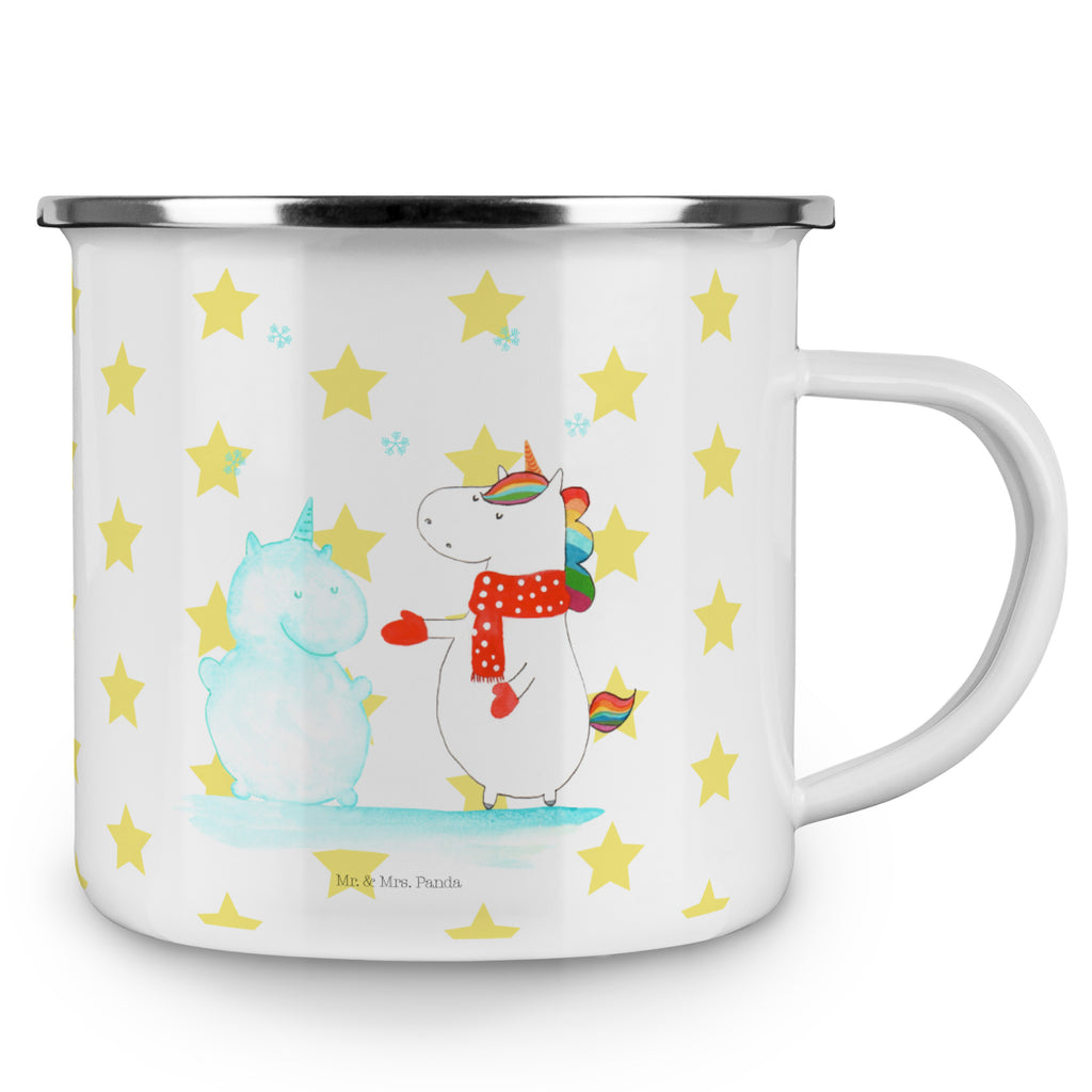 Camping Emaille Tasse Einhorn Schneemann Campingtasse, Trinkbecher, Metalltasse, Outdoor Tasse, Emaille Trinkbecher, Blechtasse Outdoor, Emaille Campingbecher, Edelstahl Trinkbecher, Metalltasse für Camping, Kaffee Blechtasse, Camping Tasse Metall, Einhorn, Einhörner, Einhorn Deko, Pegasus, Unicorn, Schneemann, Winter, Schnee, Kuchen, Weihnachten, kalt, Mütze, Handschuhe, X-Mas