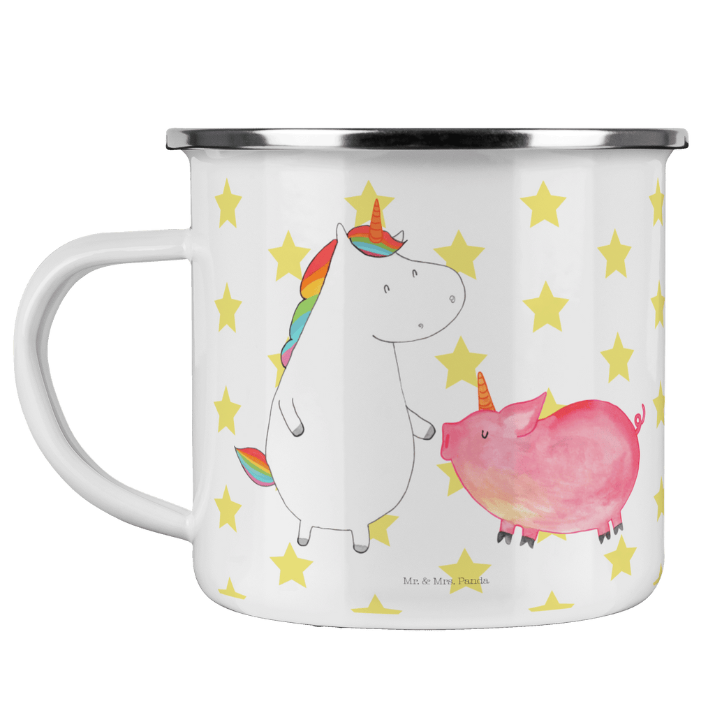 Camping Emaille Tasse Einhorn + Schweinhorn Campingtasse, Trinkbecher, Metalltasse, Outdoor Tasse, Emaille Trinkbecher, Blechtasse Outdoor, Emaille Campingbecher, Edelstahl Trinkbecher, Metalltasse für Camping, Kaffee Blechtasse, Camping Tasse Metall, Einhorn, Einhörner, Einhorn Deko, Pegasus, Unicorn, Freundschaft, Schweinhorn, Schwein, Freundin, Schweinchen