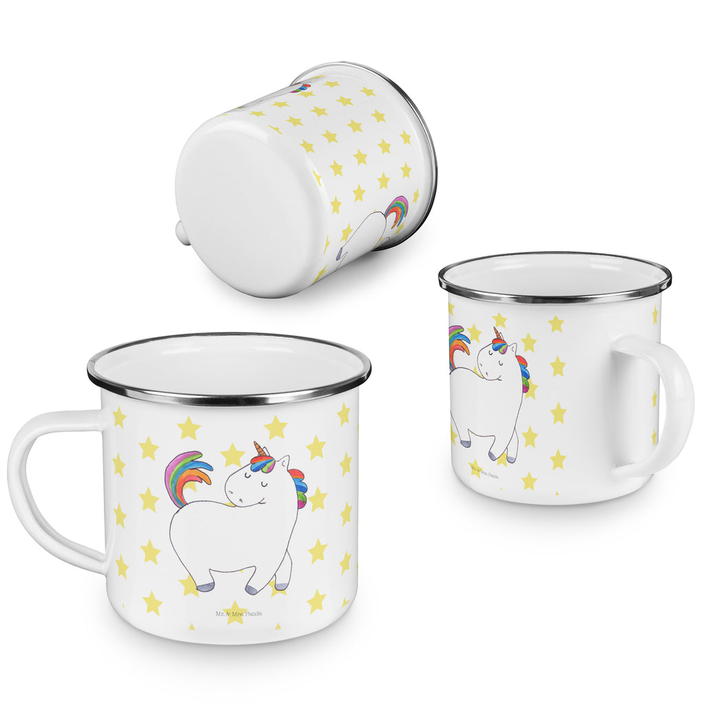 Camping Emaille Tasse Einhorn stolzierend Campingtasse, Trinkbecher, Metalltasse, Outdoor Tasse, Emaille Trinkbecher, Blechtasse Outdoor, Emaille Campingbecher, Edelstahl Trinkbecher, Metalltasse für Camping, Kaffee Blechtasse, Camping Tasse Metall, Einhorn, Einhörner, Einhorn Deko, Pegasus, Unicorn, stolz, anders, bunt, Pferd, Reiter, Reiten, Freundin, Geschenk
