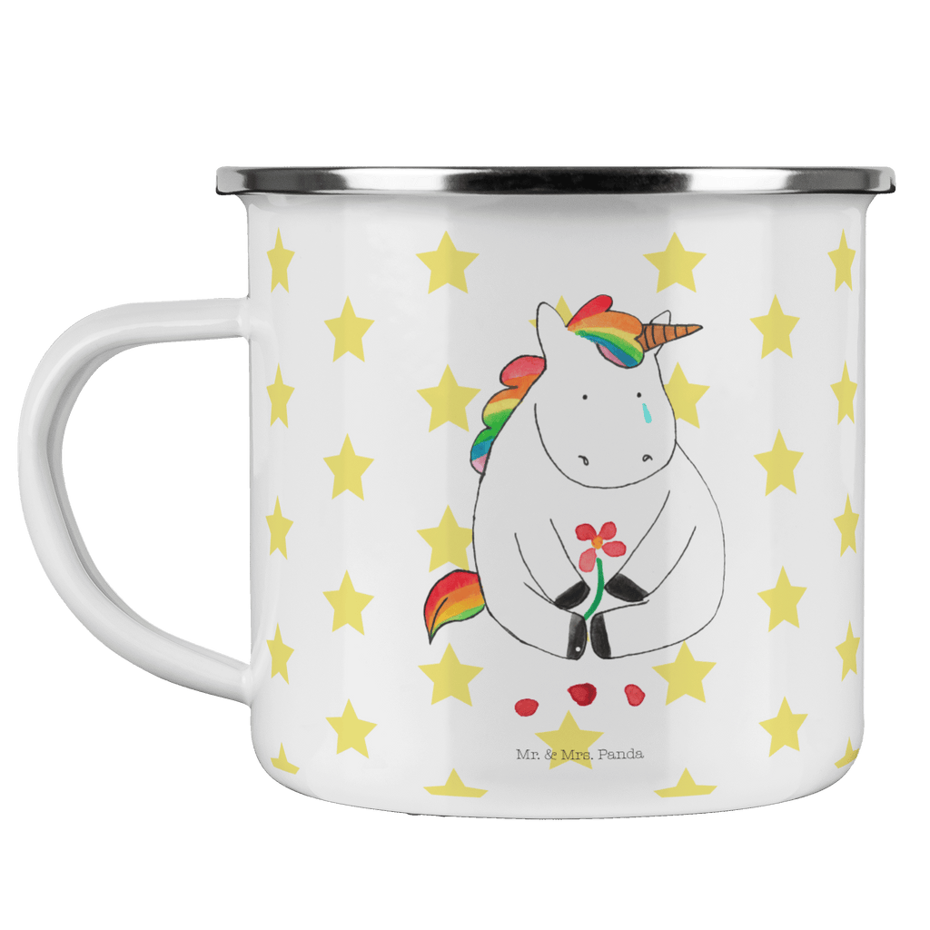 Camping Emaille Tasse Einhorn Traurig Campingtasse, Trinkbecher, Metalltasse, Outdoor Tasse, Emaille Trinkbecher, Blechtasse Outdoor, Emaille Campingbecher, Edelstahl Trinkbecher, Metalltasse für Camping, Kaffee Blechtasse, Camping Tasse Metall, Einhorn, Einhörner, Einhorn Deko, Pegasus, Unicorn, Glitzer, Trösten. Freundschaft, Freunde, Liebe, Trauer, Grußkarte, Blume