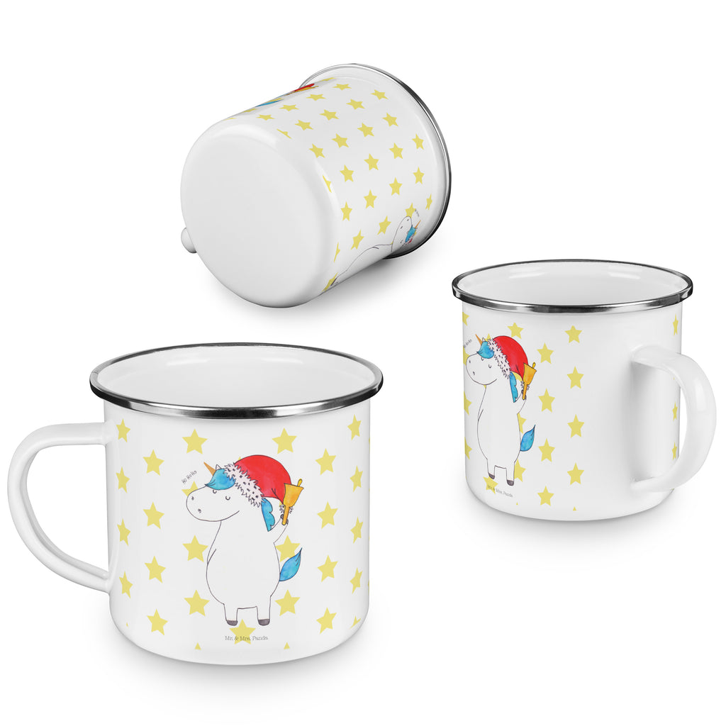 Camping Emaille Tasse Einhorn Weihnachtsmann Campingtasse, Trinkbecher, Metalltasse, Outdoor Tasse, Emaille Trinkbecher, Blechtasse Outdoor, Emaille Campingbecher, Edelstahl Trinkbecher, Metalltasse für Camping, Kaffee Blechtasse, Camping Tasse Metall, Einhorn, Einhörner, Einhorn Deko, Pegasus, Unicorn, Gin, Schokolade, Schoki, Weihnachten, Weihnachtsmann, Nikolaus, Wunschzettel, Wunschliste, Feenstaub