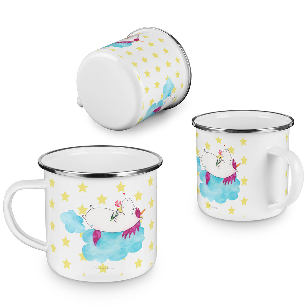 Camping Emaille Tasse Einhorn verliebt auf Wolke Campingtasse, Trinkbecher, Metalltasse, Outdoor Tasse, Emaille Trinkbecher, Blechtasse Outdoor, Emaille Campingbecher, Edelstahl Trinkbecher, Metalltasse für Camping, Kaffee Blechtasse, Camping Tasse Metall, Einhorn, Einhörner, Einhorn Deko, Pegasus, Unicorn, verliebt, Liebe, Liebesbeweis, Freundin, Wolke