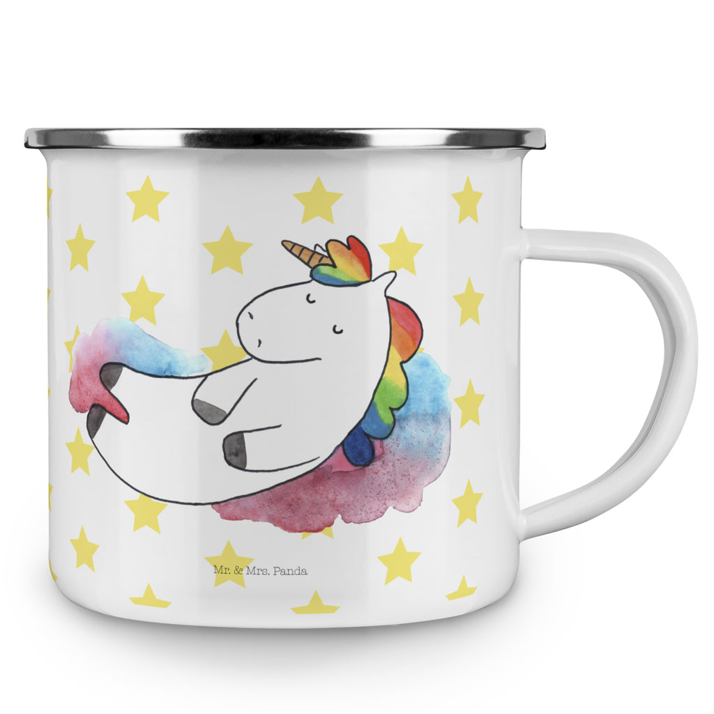 Camping Emaille Tasse Einhorn Wolke 7 Campingtasse, Trinkbecher, Metalltasse, Outdoor Tasse, Emaille Trinkbecher, Blechtasse Outdoor, Emaille Campingbecher, Edelstahl Trinkbecher, Metalltasse für Camping, Kaffee Blechtasse, Camping Tasse Metall, Einhorn, Einhörner, Einhorn Deko, Pegasus, Unicorn, verliebt, Menschen, witzig, lustig, Geschenk, Glaube, Realität, Lächeln