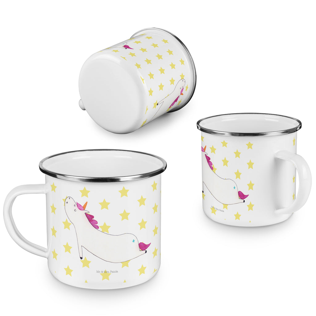 Camping Emaille Tasse Einhorn Yoga Campingtasse, Trinkbecher, Metalltasse, Outdoor Tasse, Emaille Trinkbecher, Blechtasse Outdoor, Emaille Campingbecher, Edelstahl Trinkbecher, Metalltasse für Camping, Kaffee Blechtasse, Camping Tasse Metall, Einhorn, Einhörner, Einhorn Deko, Pegasus, Unicorn, Yoga, Namaste, Achtsamkeit, Entspannung, Joga, Yogamatte, Sport, lustig, witzig, süß