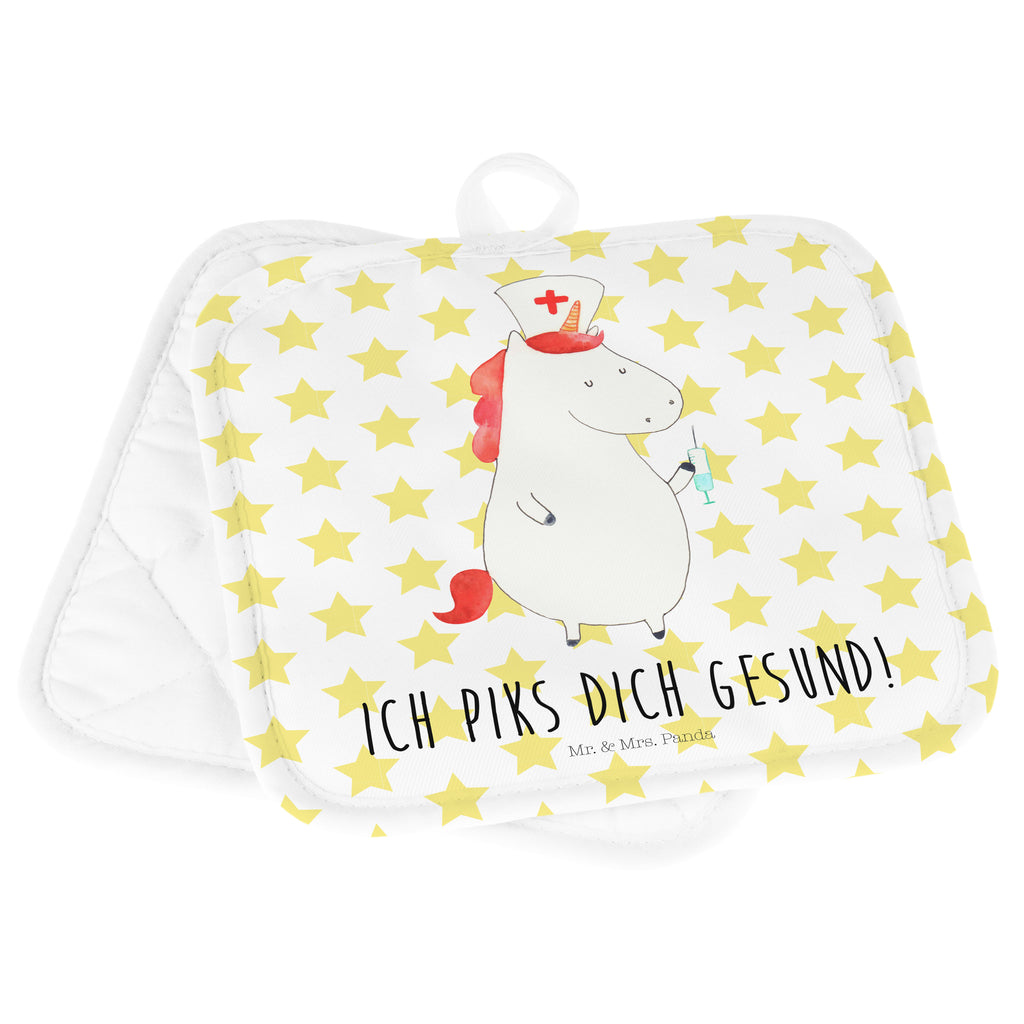 2er Set Topflappen  Einhorn Krankenschwester Topflappen, Topfuntersetzer, Ofenhandschuh, Topflappen Set, Topflappen lustig, Topflappen mit Spruch, Einhorn, Einhörner, Einhorn Deko, Pegasus, Unicorn, Krankenschwester Geschenk, Krankenpfleger Geschenk, Krankenpflegerin, Krankenschwester Dankeschön, Krankenhaus, Ärztin Geschenk