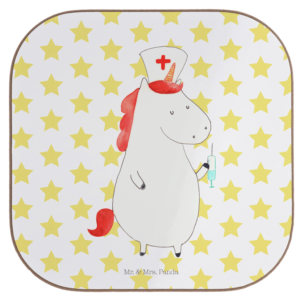 Quadratische Untersetzer Einhorn Krankenschwester Bierdeckel, Glasuntersetzer, Untersetzer Gläser, Getränkeuntersetzer, Einhorn, Einhörner, Einhorn Deko, Pegasus, Unicorn, Krankenschwester Geschenk, Krankenpfleger Geschenk, Krankenpflegerin, Krankenschwester Dankeschön, Krankenhaus, Ärztin Geschenk