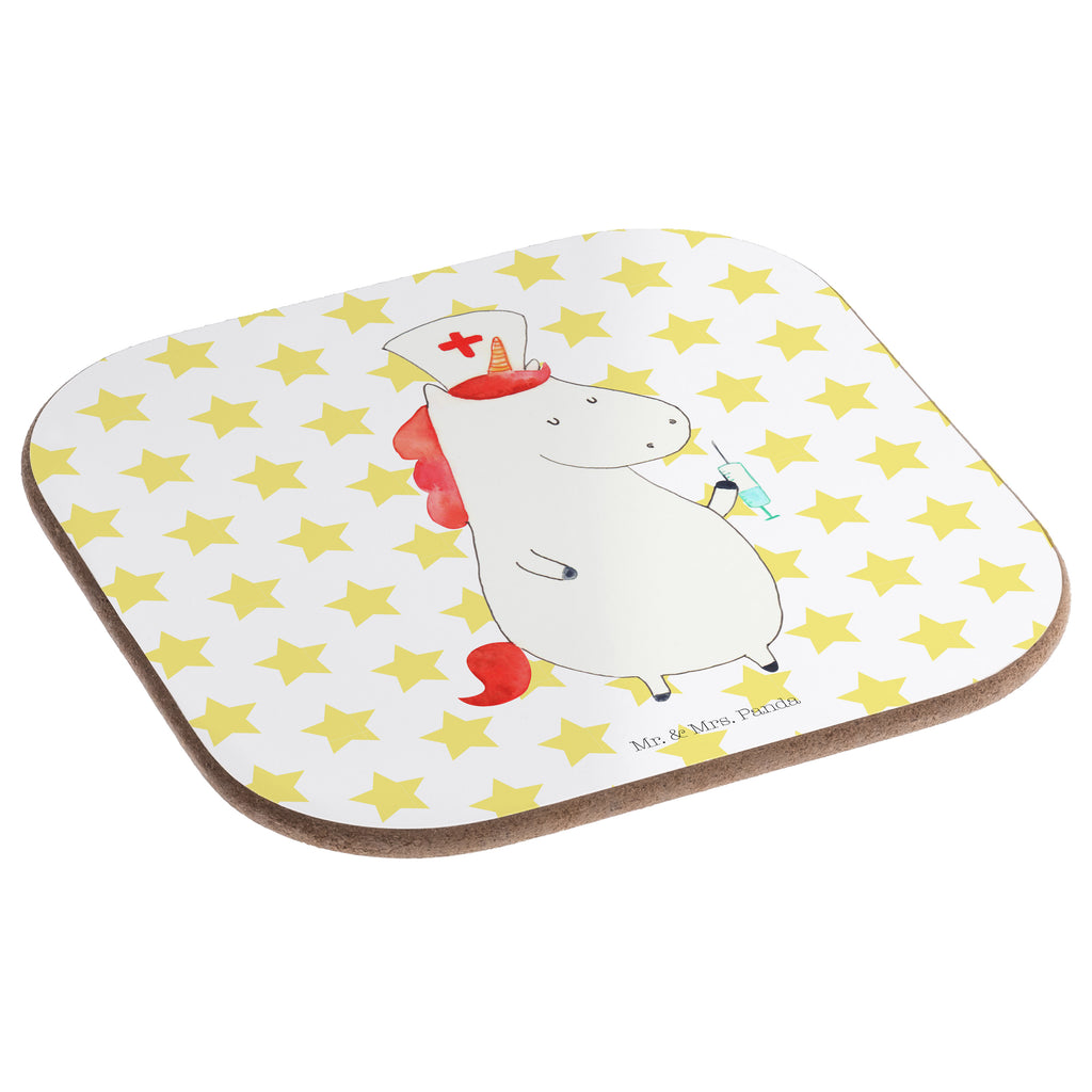 Quadratische Untersetzer Einhorn Krankenschwester Bierdeckel, Glasuntersetzer, Untersetzer Gläser, Getränkeuntersetzer, Einhorn, Einhörner, Einhorn Deko, Pegasus, Unicorn, Krankenschwester Geschenk, Krankenpfleger Geschenk, Krankenpflegerin, Krankenschwester Dankeschön, Krankenhaus, Ärztin Geschenk