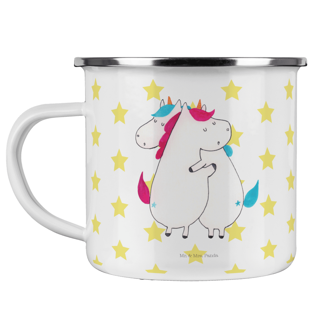 Camping Emaille Tasse Einhörner Umarmen Campingtasse, Trinkbecher, Metalltasse, Outdoor Tasse, Emaille Trinkbecher, Blechtasse Outdoor, Emaille Campingbecher, Edelstahl Trinkbecher, Metalltasse für Camping, Kaffee Blechtasse, Camping Tasse Metall, Einhorn, Einhörner, Einhorn Deko, Pegasus, Unicorn, Freundinnen, Freundin, BFF, Schwester, Schwestern, Familie, Geschwister, Sister, Liebe