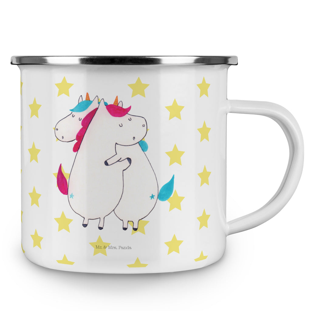 Camping Emaille Tasse Einhörner Umarmen Campingtasse, Trinkbecher, Metalltasse, Outdoor Tasse, Emaille Trinkbecher, Blechtasse Outdoor, Emaille Campingbecher, Edelstahl Trinkbecher, Metalltasse für Camping, Kaffee Blechtasse, Camping Tasse Metall, Einhorn, Einhörner, Einhorn Deko, Pegasus, Unicorn, Freundinnen, Freundin, BFF, Schwester, Schwestern, Familie, Geschwister, Sister, Liebe