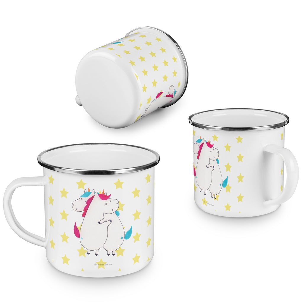 Camping Emaille Tasse Einhörner Umarmen Campingtasse, Trinkbecher, Metalltasse, Outdoor Tasse, Emaille Trinkbecher, Blechtasse Outdoor, Emaille Campingbecher, Edelstahl Trinkbecher, Metalltasse für Camping, Kaffee Blechtasse, Camping Tasse Metall, Einhorn, Einhörner, Einhorn Deko, Pegasus, Unicorn, Freundinnen, Freundin, BFF, Schwester, Schwestern, Familie, Geschwister, Sister, Liebe