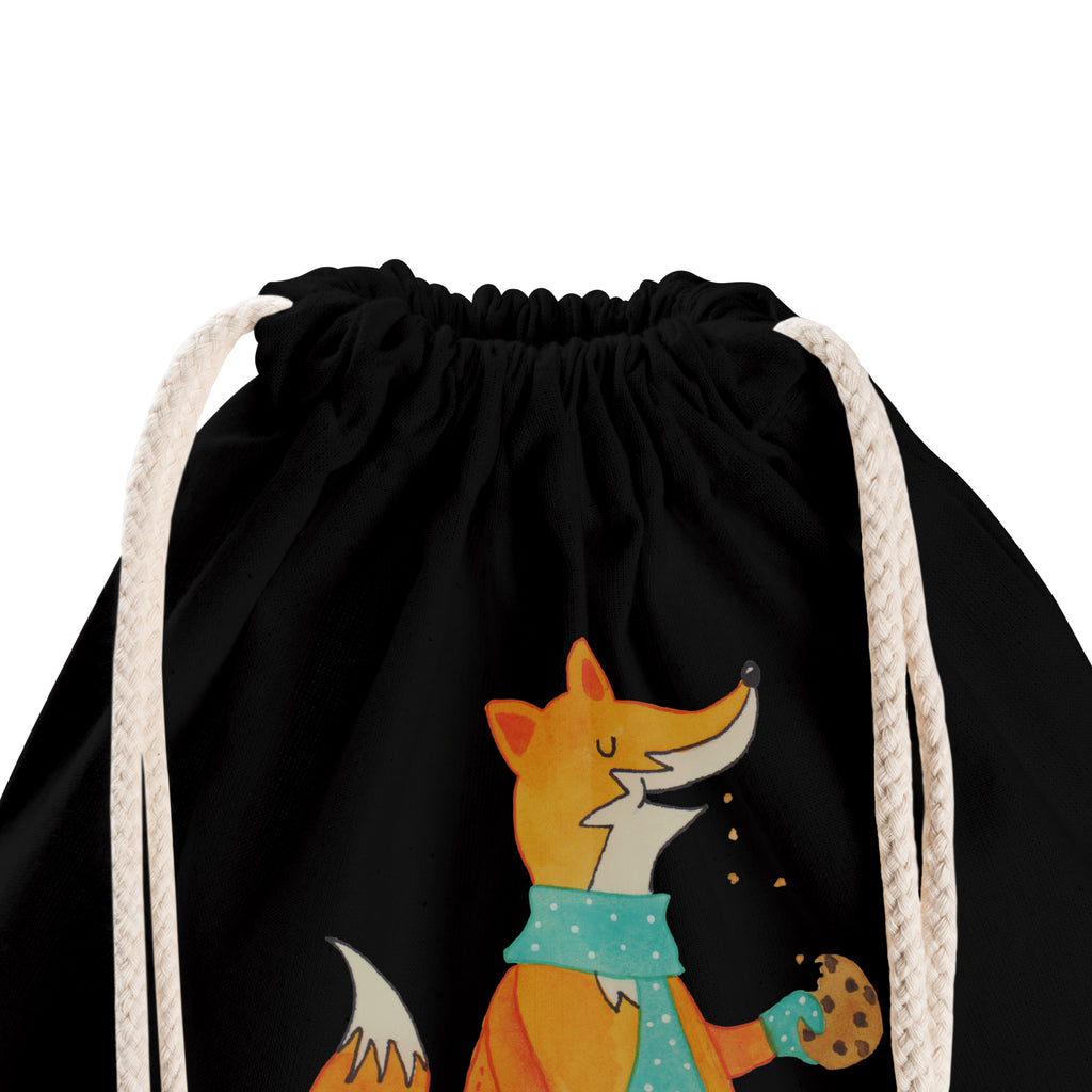 Sportbeutel Fuchs Keks Turnbeutel, Beutel, Sporttasche, Tasche, Stoffbeutel, Fuchs, Füchse, Backen Spruch, Kekse, Winter, Weihnachtszeit, Plätzchen, Liebe, Küche Deko