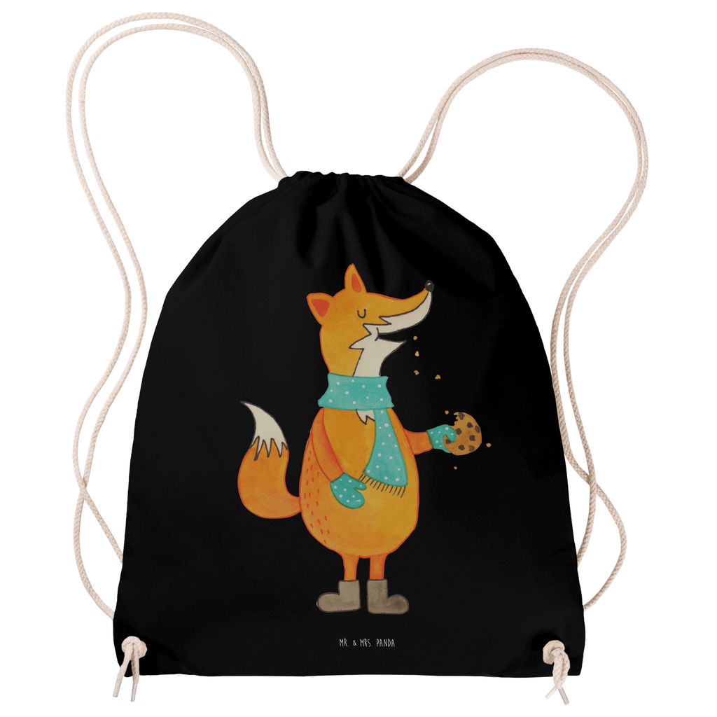 Sportbeutel Fuchs Keks Turnbeutel, Beutel, Sporttasche, Tasche, Stoffbeutel, Fuchs, Füchse, Backen Spruch, Kekse, Winter, Weihnachtszeit, Plätzchen, Liebe, Küche Deko