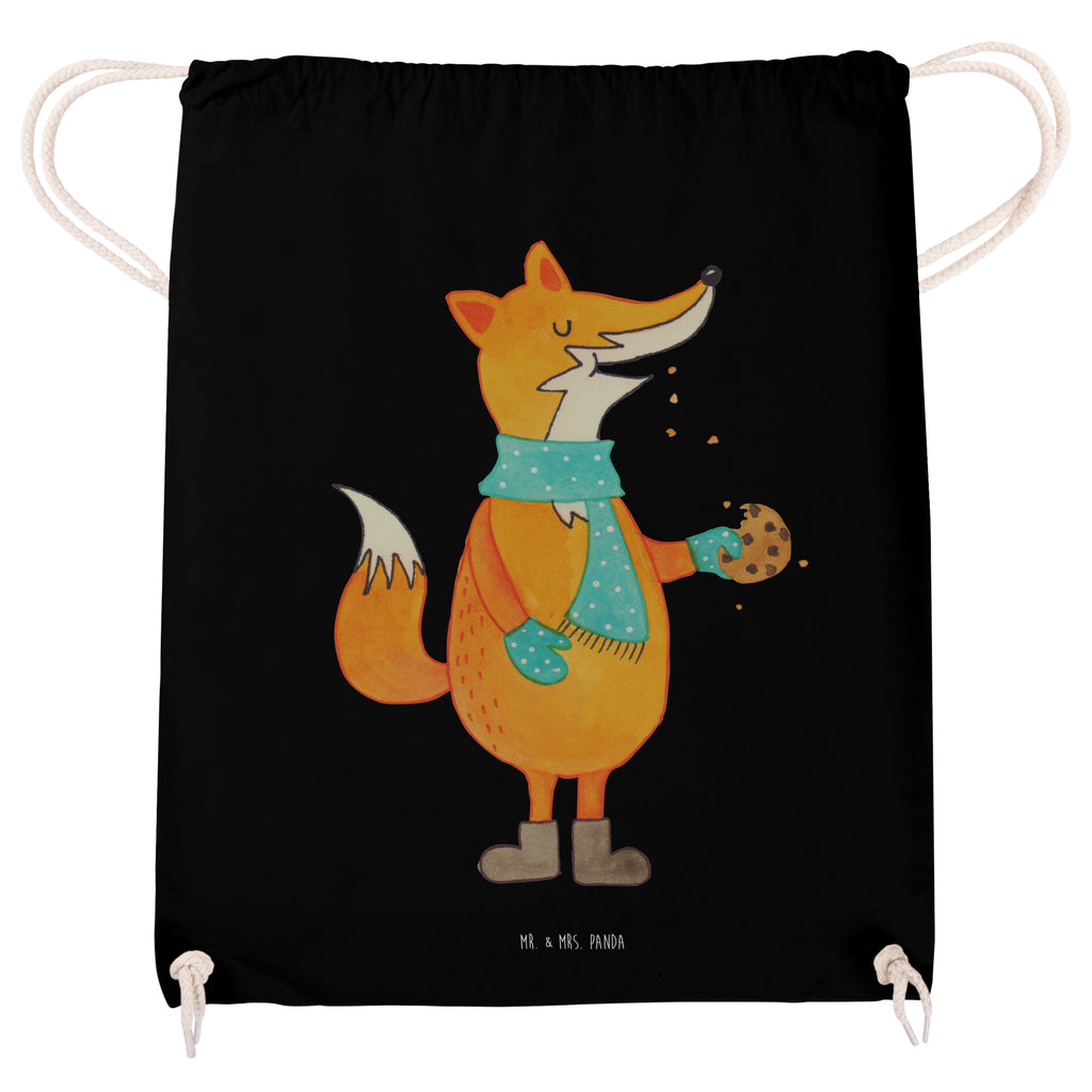 Sportbeutel Fuchs Keks Turnbeutel, Beutel, Sporttasche, Tasche, Stoffbeutel, Fuchs, Füchse, Backen Spruch, Kekse, Winter, Weihnachtszeit, Plätzchen, Liebe, Küche Deko